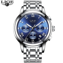 Load image into Gallery viewer, LIGE Mens Watches Fashion Top Brand Luxury Business Automatic Mechanical Watch Men Casual Waterproof Watch Relogio Masculino+Box