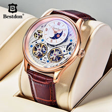 Load image into Gallery viewer, Bestdon Double Tourbillon Watch Men Automatic Mechanical Watches Skeleton Waterproof Switzerland Watch Man Top Luxury Brand 7164
