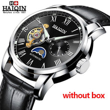Load image into Gallery viewer, Automatic Machinery Men's watches HAIQIN 2019 New top luxury brand watch men business steel clock men moon watch reloj hombre