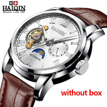 Load image into Gallery viewer, Automatic Machinery Men's watches HAIQIN 2019 New top luxury brand watch men business steel clock men moon watch reloj hombre