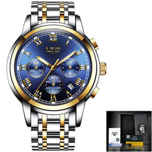 Load image into Gallery viewer, LIGE Watches Men Sports Waterproof Date Analogue Quartz Men's Watches Chronograph Business Watches For Men Relogio Masculino+Box