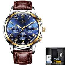 Load image into Gallery viewer, LIGE Watches Men Sports Waterproof Date Analogue Quartz Men's Watches Chronograph Business Watches For Men Relogio Masculino+Box