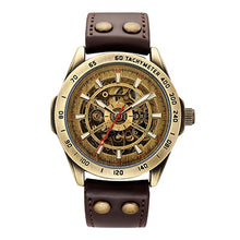 Load image into Gallery viewer, SHENHUA Skeleton Watch Automatic Reloj Hombre Men's Mechanical Wristwatch Antique Bronze Male Clock Luminous Dial Military Watch
