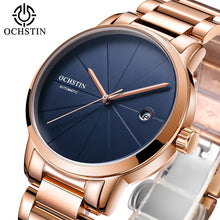 Load image into Gallery viewer, Luxury Top Brand OCHSTIN Mens Mechanical Watch Rose Gold Full Steel Bracelet Dresses Automatic Date Sport Watch horloges mannen