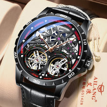 Load image into Gallery viewer, AILANG Original Men's Watch Double tourbillon watch Automatic Hollow-out Machine Watch Men Luminous Waterproof 2019 New design