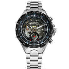 Load image into Gallery viewer, 2019 WINNER Men Gold Watches Automatic Mechanical Watch Male Skeleton Wristwatch Stainless Steel Band Luxury Brand Sports Design