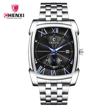 Load image into Gallery viewer, Benyar Square Men Watch Business Waterproof Quartz Leather Wrist Watch Men Clock Male Relogio Masculino hodinky erkek kol saati