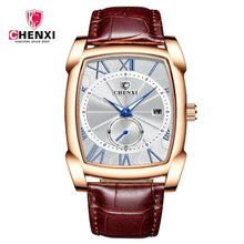 Load image into Gallery viewer, Benyar Square Men Watch Business Waterproof Quartz Leather Wrist Watch Men Clock Male Relogio Masculino hodinky erkek kol saati