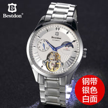 Load image into Gallery viewer, Switzerland Automatic Mechanical Watch Men Bestdon Luxury Brand Tourbillon Watches Full Steel Waterproof Relogio Masculino 7113G