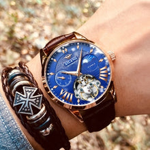 Load image into Gallery viewer, AILANG Quality Tourbillon Men's Watch Men Moon Phase Automatic Swiss Diesel Watches Mechanical Transparent Steampunk Clock