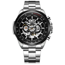 Load image into Gallery viewer, WINNER Official Automatic Watch Men Military Skeleton Mechanical Watches Genuine Leather Strap Luxury Dress Mens Wristwatches
