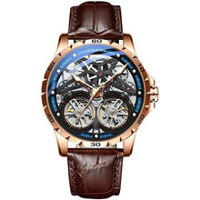 Load image into Gallery viewer, AILANG Original Men's Watch Double tourbillon watch Automatic Hollow-out Machine Watch Men Luminous Waterproof 2019 New design