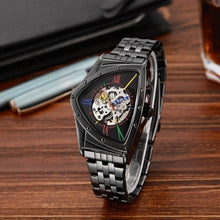 Load image into Gallery viewer, Men Watch Hollow Triangular Mechanical Watches Stainless Steel Men's Wristwatches Fashion Brand Men Clock Male Dropshipping!!!