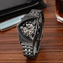 Load image into Gallery viewer, Men Watch Hollow Triangular Mechanical Watches Stainless Steel Men's Wristwatches Fashion Brand Men Clock Male Dropshipping!!!