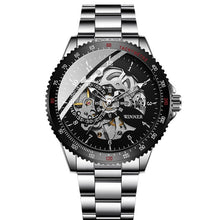 Load image into Gallery viewer, Winner Sport Design Bezel Golden Watch Mens Watches Top Brand Luxury Montre Homme Clock Men Steampunk Automatic Skeleton Watch