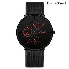 Load image into Gallery viewer, Mens Watches Male Luminous Quartz Watch Casual Slim Mesh Steel Waterproof Sport Watch 2020 Gift Relogio Masculino kol saati
