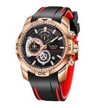 Load image into Gallery viewer, 2019 LIGE Mens Watches Top Brand Luxury Casual Leather Quartz Clock Male Sport Waterproof Watch Gold Watch Men Relogio Masculino