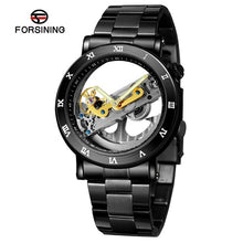 Load image into Gallery viewer, FORSINING Men's Mechanical Watch Men Luxury Skeleton Automatic Watch Self-Wind Clock Sport Wrist Watch Business Wristwatch