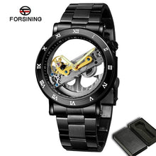 Load image into Gallery viewer, FORSINING Men's Mechanical Watch Men Luxury Skeleton Automatic Watch Self-Wind Clock Sport Wrist Watch Business Wristwatch