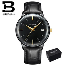 Load image into Gallery viewer, Seiko Automatic Movement BINGER Top Brand Luxury Men Mechanical Watch relogio masculino Stainless Steel Strap With Gray Mirror