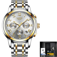 Load image into Gallery viewer, LIGE Watches Men Sports Waterproof Date Analogue Quartz Men's Watches Chronograph Business Watches For Men Relogio Masculino+Box
