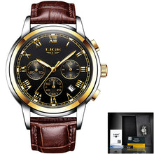 Load image into Gallery viewer, LIGE Watches Men Sports Waterproof Date Analogue Quartz Men's Watches Chronograph Business Watches For Men Relogio Masculino+Box
