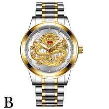 Load image into Gallery viewer, FNGEEN Top Brand Luxury Gold Men No Mechanical Watch 3D CNC Life Waterproof Dragon Face Full Solid Watches Wristwatch Dropshippi
