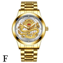 Load image into Gallery viewer, FNGEEN Top Brand Luxury Gold Men No Mechanical Watch 3D CNC Life Waterproof Dragon Face Full Solid Watches Wristwatch Dropshippi
