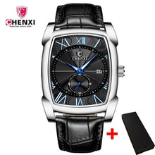 Load image into Gallery viewer, Benyar Square Men Watch Business Waterproof Quartz Leather Wrist Watch Men Clock Male Relogio Masculino hodinky erkek kol saati
