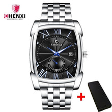Load image into Gallery viewer, Benyar Square Men Watch Business Waterproof Quartz Leather Wrist Watch Men Clock Male Relogio Masculino hodinky erkek kol saati
