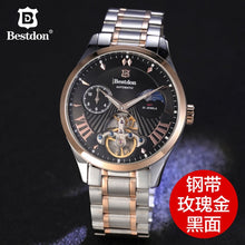 Load image into Gallery viewer, Switzerland Automatic Mechanical Watch Men Bestdon Luxury Brand Tourbillon Watches Full Steel Waterproof Relogio Masculino 7113G
