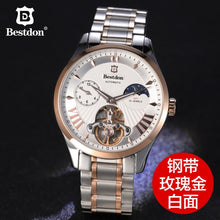 Load image into Gallery viewer, Switzerland Automatic Mechanical Watch Men Bestdon Luxury Brand Tourbillon Watches Full Steel Waterproof Relogio Masculino 7113G
