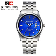 Load image into Gallery viewer, KINGNUOS Fashion Simple Men Watch casual Waterproof Quartz Watches Classic Business Leather Wristwatch Zegarki Meskie
