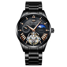 Load image into Gallery viewer, AILANG Quality Tourbillon Men's Watch Men Moon Phase Automatic Swiss Diesel Watches Mechanical Transparent Steampunk Clock
