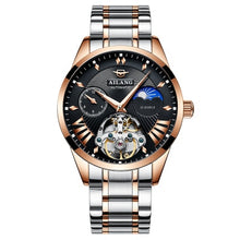 Load image into Gallery viewer, AILANG Quality Tourbillon Men's Watch Men Moon Phase Automatic Swiss Diesel Watches Mechanical Transparent Steampunk Clock
