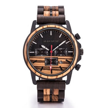Load image into Gallery viewer, DODO DEER Wood Watch Men Stopwatches Handmade Relogio Masculino Japan Movement Quartz Wristwatch Gift for Male erkek kol saati
