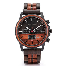 Load image into Gallery viewer, DODO DEER Wood Watch Men Stopwatches Handmade Relogio Masculino Japan Movement Quartz Wristwatch Gift for Male erkek kol saati
