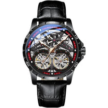 Load image into Gallery viewer, AILANG Original Men's Watch Double tourbillon watch Automatic Hollow-out Machine Watch Men Luminous Waterproof 2019 New design
