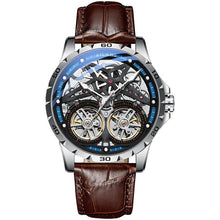 Load image into Gallery viewer, AILANG Original Men's Watch Double tourbillon watch Automatic Hollow-out Machine Watch Men Luminous Waterproof 2019 New design
