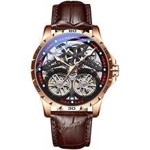 Load image into Gallery viewer, AILANG Original Men's Watch Double tourbillon watch Automatic Hollow-out Machine Watch Men Luminous Waterproof 2019 New design
