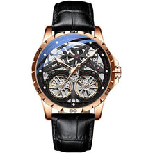 Load image into Gallery viewer, AILANG Original Men's Watch Double tourbillon watch Automatic Hollow-out Machine Watch Men Luminous Waterproof 2019 New design
