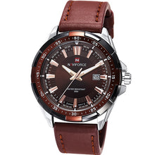 Load image into Gallery viewer, NAVIFORCE Mens Watches Top Luxury Brand Fashion Sport Watches Men Waterproof Quartz Clock Male Army Military Leather Wrist Watch
