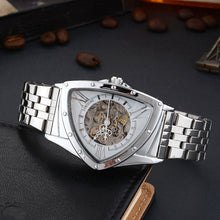Load image into Gallery viewer, Men Watch Hollow Triangular Mechanical Watches Stainless Steel Men's Wristwatches Fashion Brand Men Clock Male Dropshipping!!!
