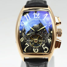 Load image into Gallery viewer, CASENO Tourbillon Automatic Mechanical Chronograph Men Leather Watchd Skeleton Mens Watches Brand Luxury Sport Business Clocks
