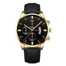 Load image into Gallery viewer, Men's Wrist Watch Stainless Steel Case Leather Band Quartz Analog watch man watches mens 2019 relogio masculino
