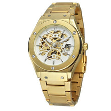 Load image into Gallery viewer, FORSINING Military Sports Auto Mechanical Watch Men silicone Strap Skeleton Mens Watches Top Brand Luxury HIP HOP Punk Clock
