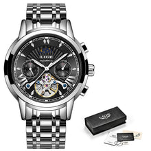 Load image into Gallery viewer, LIGE Official Store Mens Watches Top Brand Luxury Automatic Mechanical Business Clock Gold Watch Men Reloj Mecanico de Hombres

