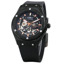 Load image into Gallery viewer, WINNER Luxury Mens Mechanical Watches Rubber Strap Male Automatic Skeleton Steampunk Sports Wristwatch Luminous Hands Male Clock
