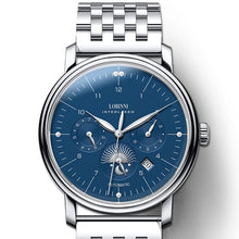 Load image into Gallery viewer, Switzerland LOBINNI Men Watches Luxury Brand Perpetual Calender Auto Mechanical Men's Clock Sapphire Leather relogio L15008-6
