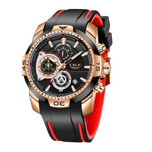 Load image into Gallery viewer, 2019 LIGE Mens Watches Top Brand Luxury Casual Leather Quartz Clock Male Sport Waterproof Watch Gold Watch Men Relogio Masculino
